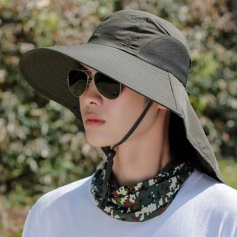Lightweight Adjustable Wide Brim Fishing Bucket Hat