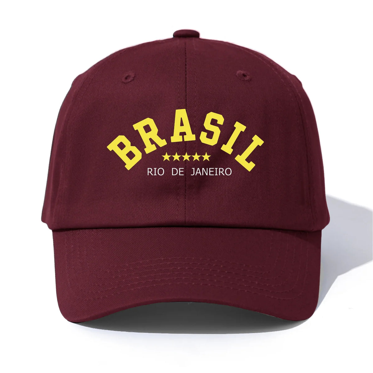 Brasil Retro Print Adjustable Baseball Cap