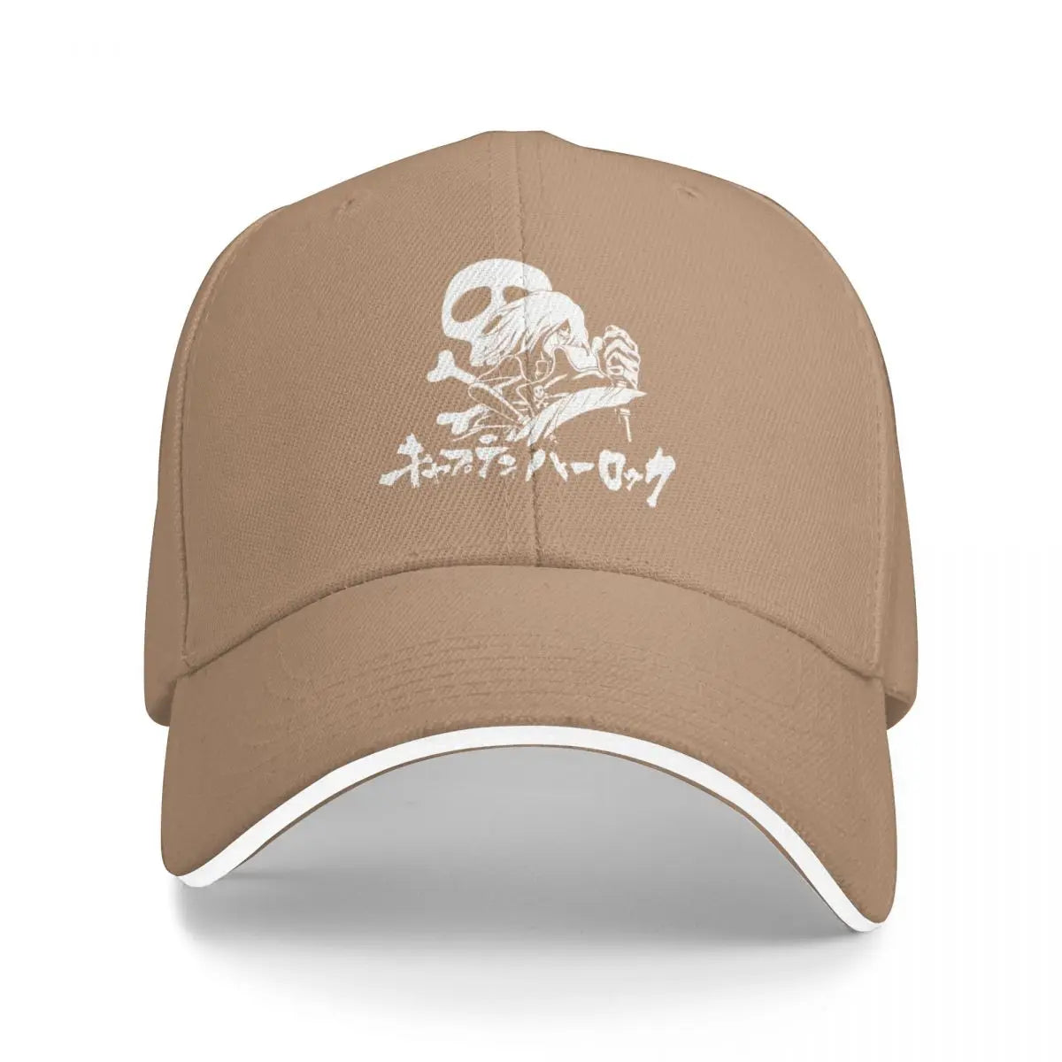 Harlock White Custom Dad Baseball Cap