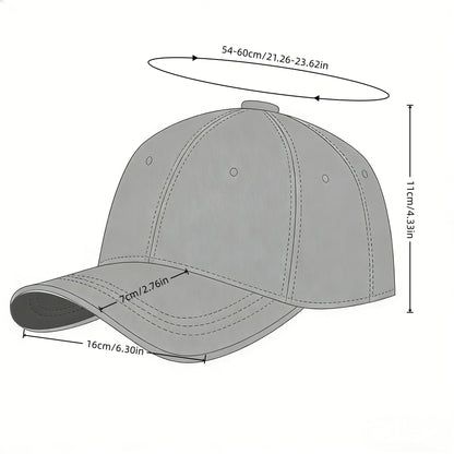 1 Pc Overstimulated Embroidered Washed Baseball Cap