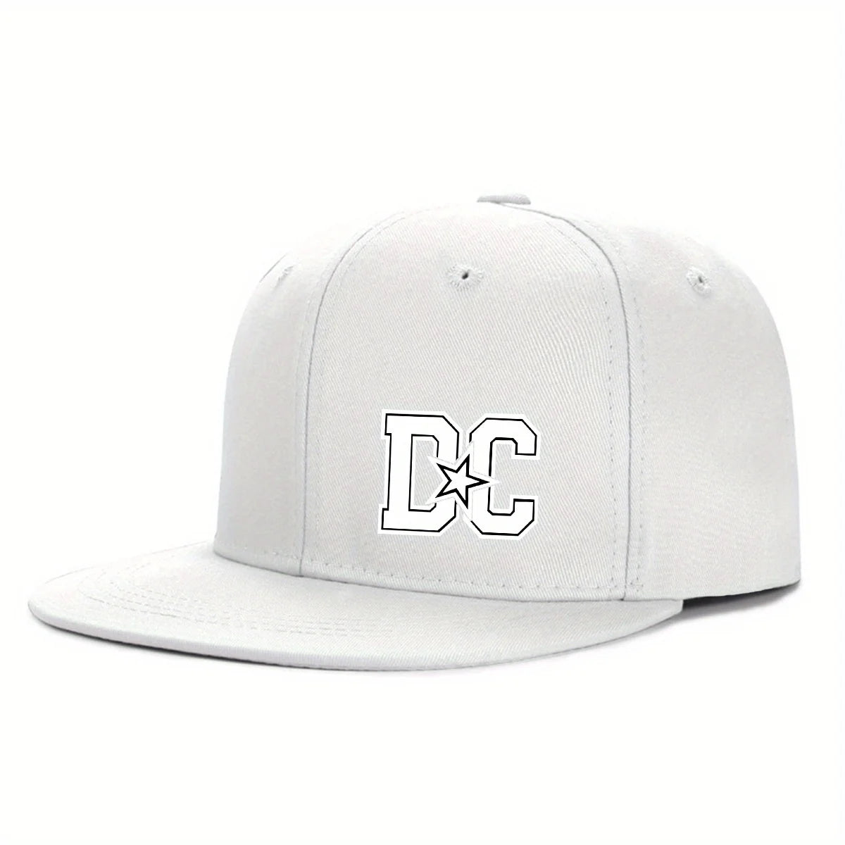 Letter Print Streetwear Adjustable Hip-Hop Snapback Cap