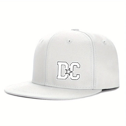 Letter Print Streetwear Adjustable Hip-Hop Snapback Cap
