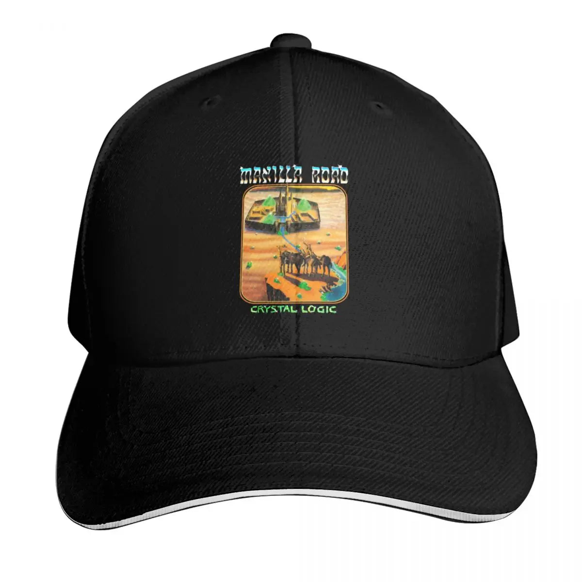 Manilla Road Crystal Logic Metal Band Baseball Cap