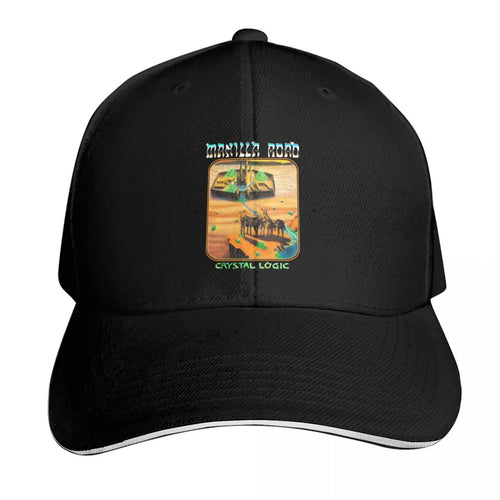 Manilla Road Crystal Logic Metal Band Baseball Cap
