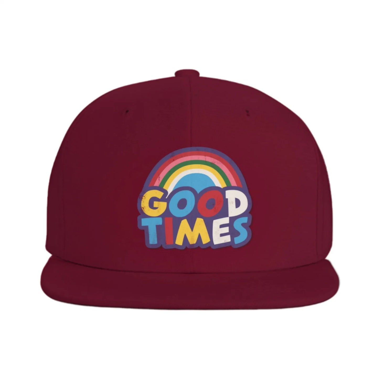 Good Times Rainbow Graphic Snapback Cap Hat