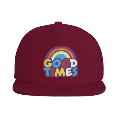 Good Times Rainbow Graphic Snapback Cap Hat