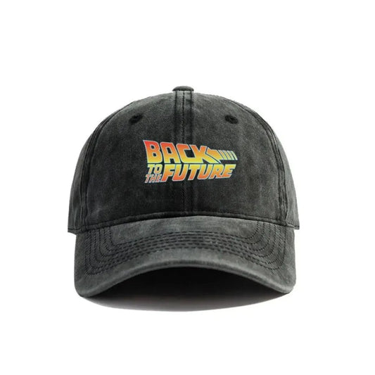 Back To The Future Baseball Cap Summer Distressed Dad Hats Men Outdoor Adjustable Cotton Caps Outdoor Sun Protection
