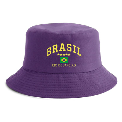 Brasil Rio De Janeiro Flag Bucket Hat