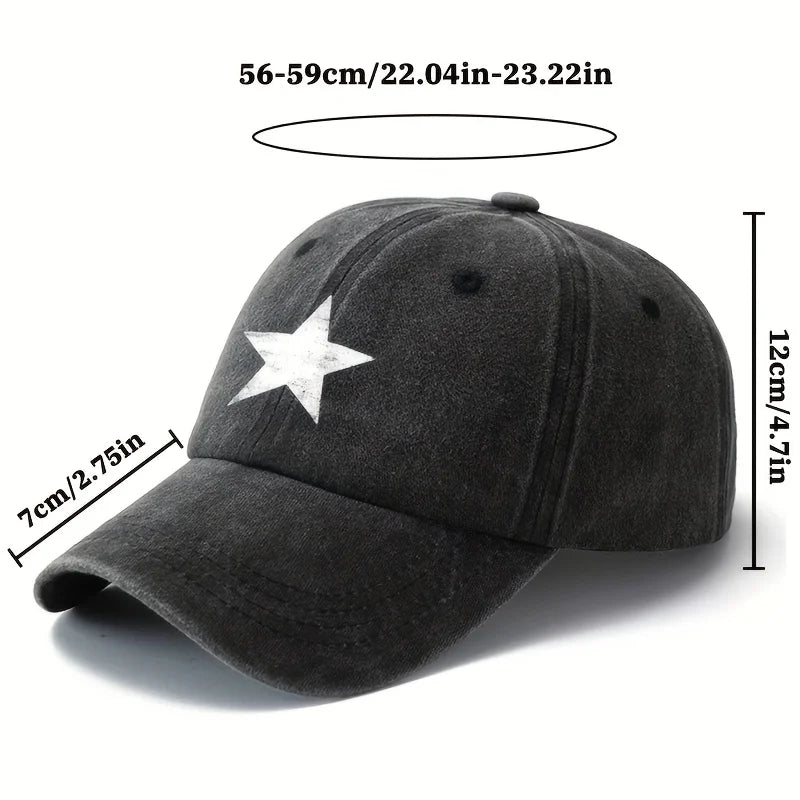 Pentagram Print Outdoor Baseball Cap