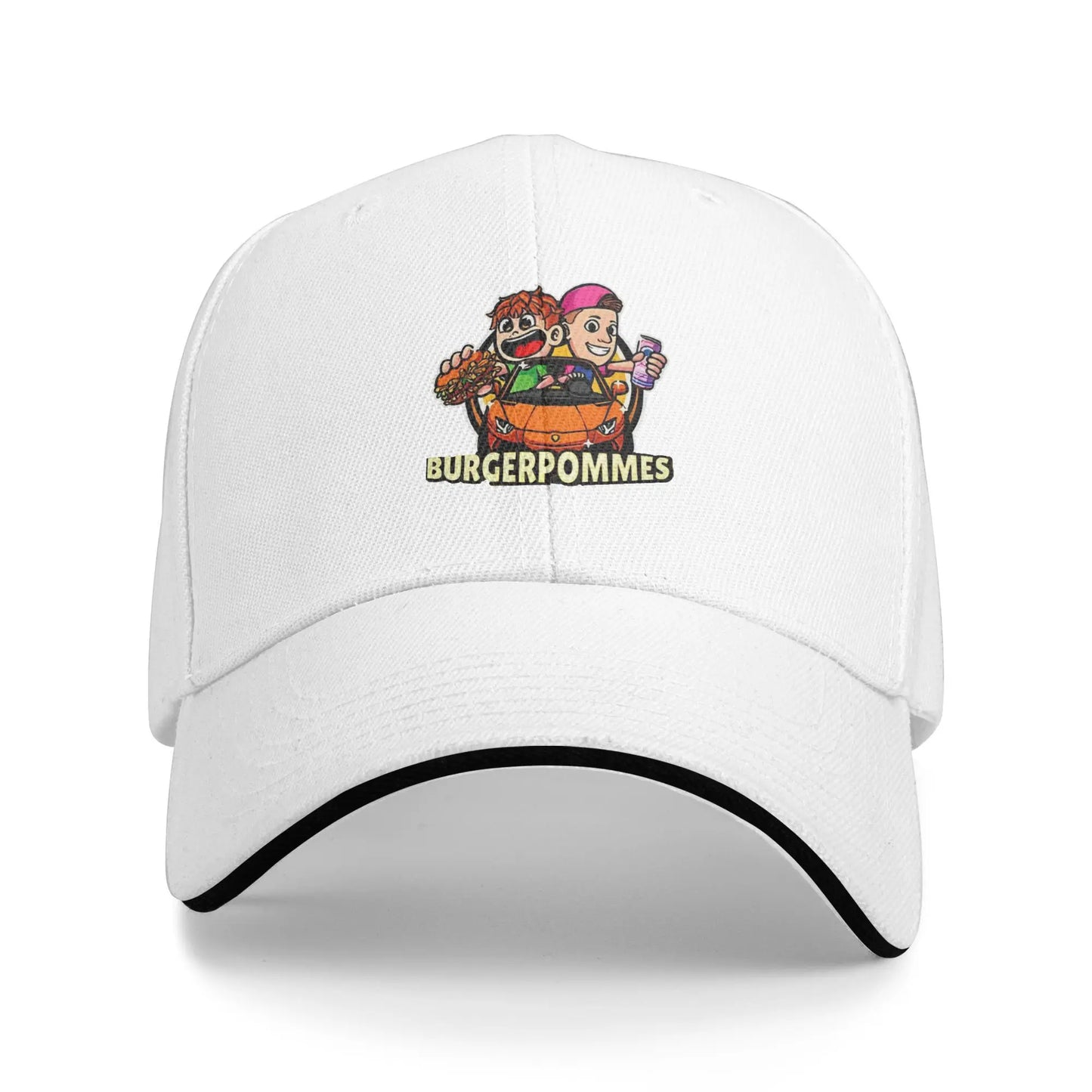 Burgerpommes Vintage Hip Hop Baseball Cap