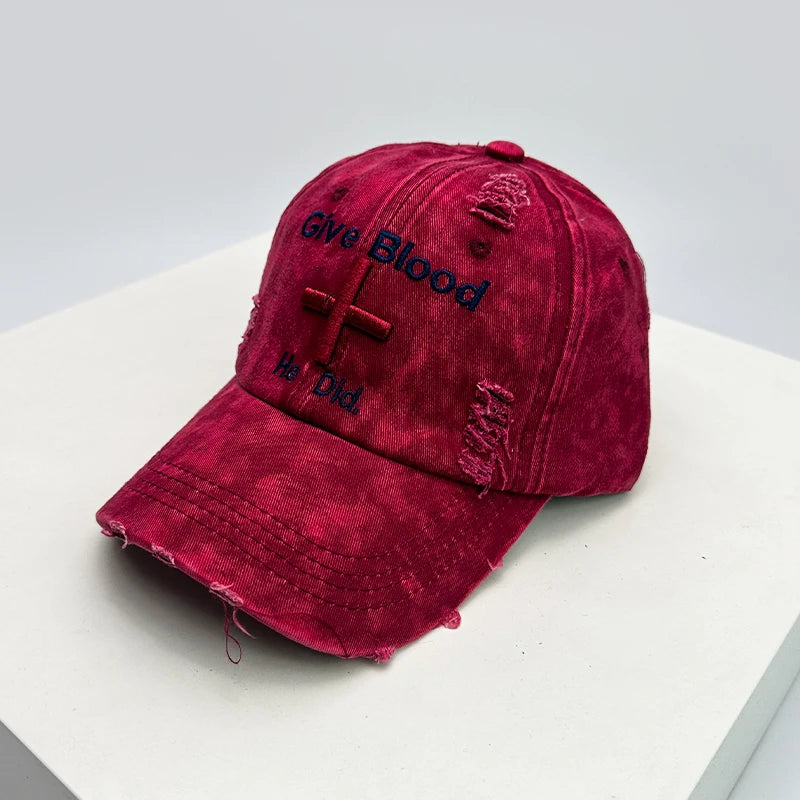 New Unisex Letter Embroidery American Vintage Baseball Hats