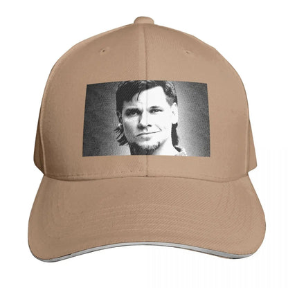 Theo Von Vintage Linocut Portrait Baseball Cap
