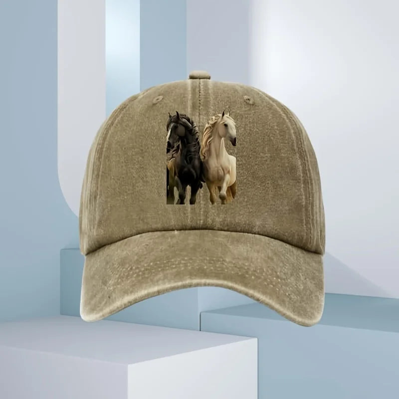3D Horse Print Fashion Baseball Cap