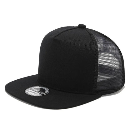 Custom Logo Printed Unisex Breathable Mesh Snapback Cap