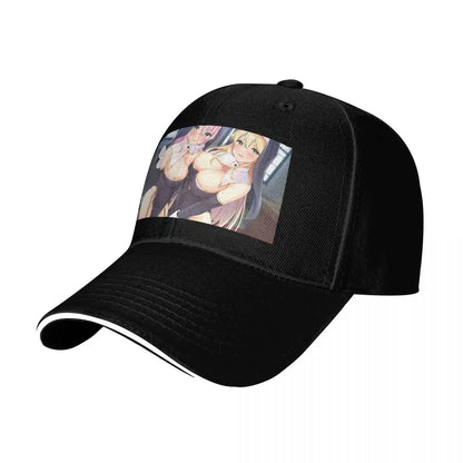 Anime Girl Poster Adjustable Curved Brim Baseball Cap