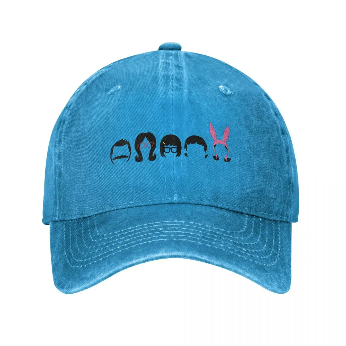 The Belcher Family Designer Black Golf Baseball Cap