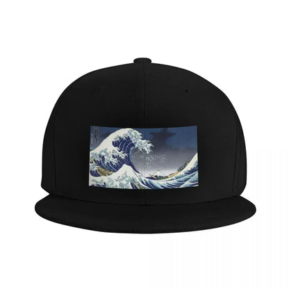 2026 Great Wave Kanagawa Night Anime Snapback Cap