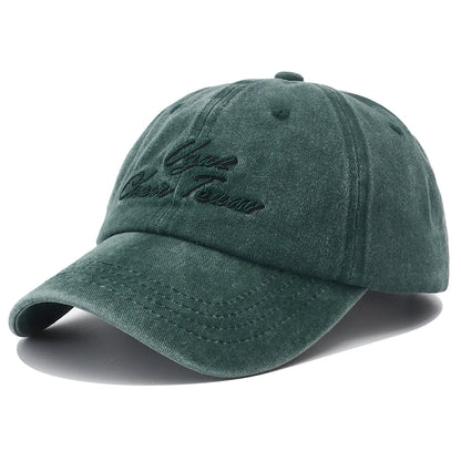 Vintage Letter Embroidered Dad Baseball Cap