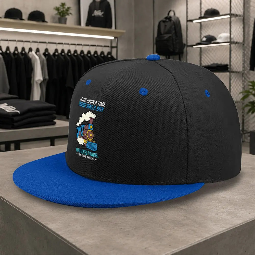 New Steam Train Pattern Unisex All Match Cap