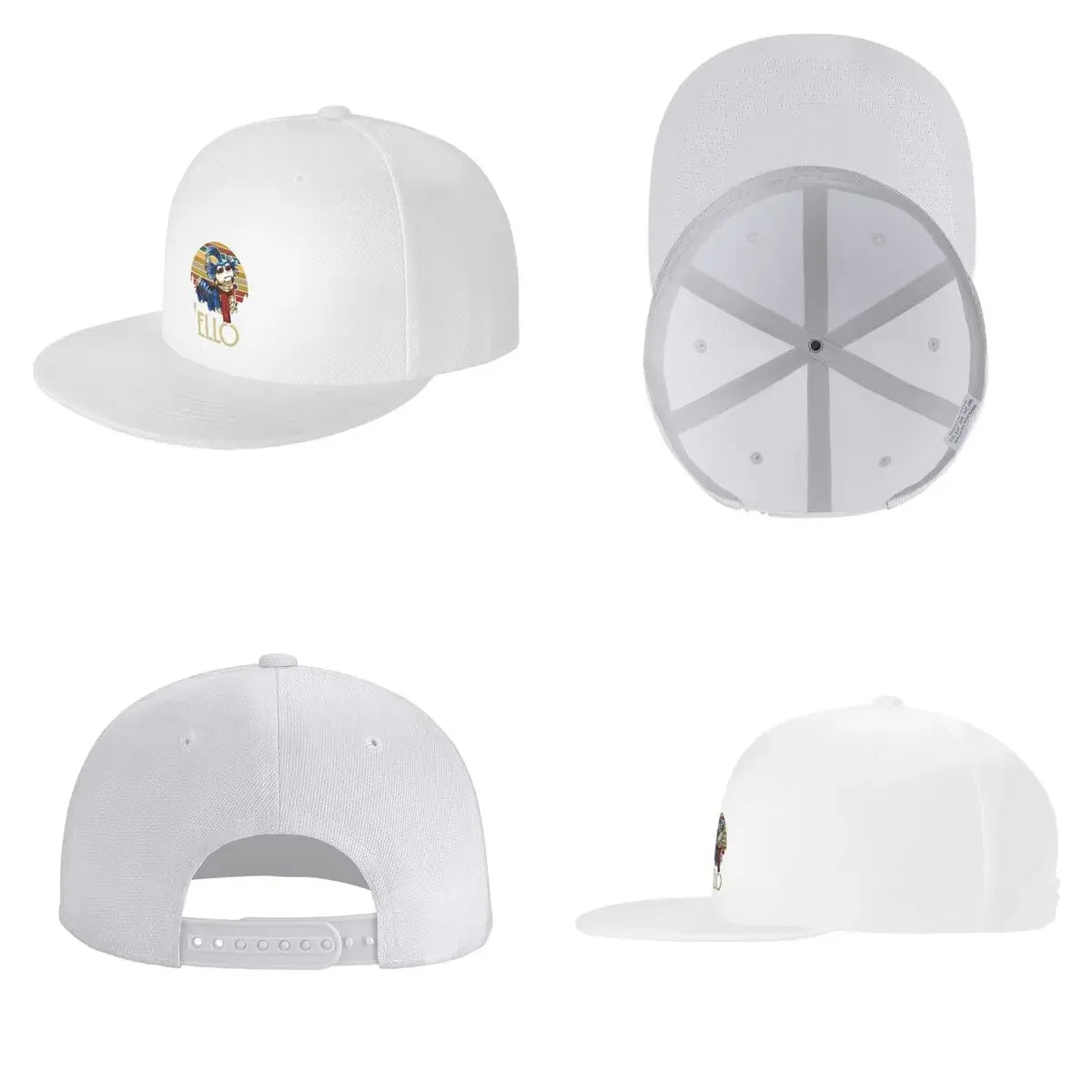Labyrinth Worm Retro Snapback Cap Hat