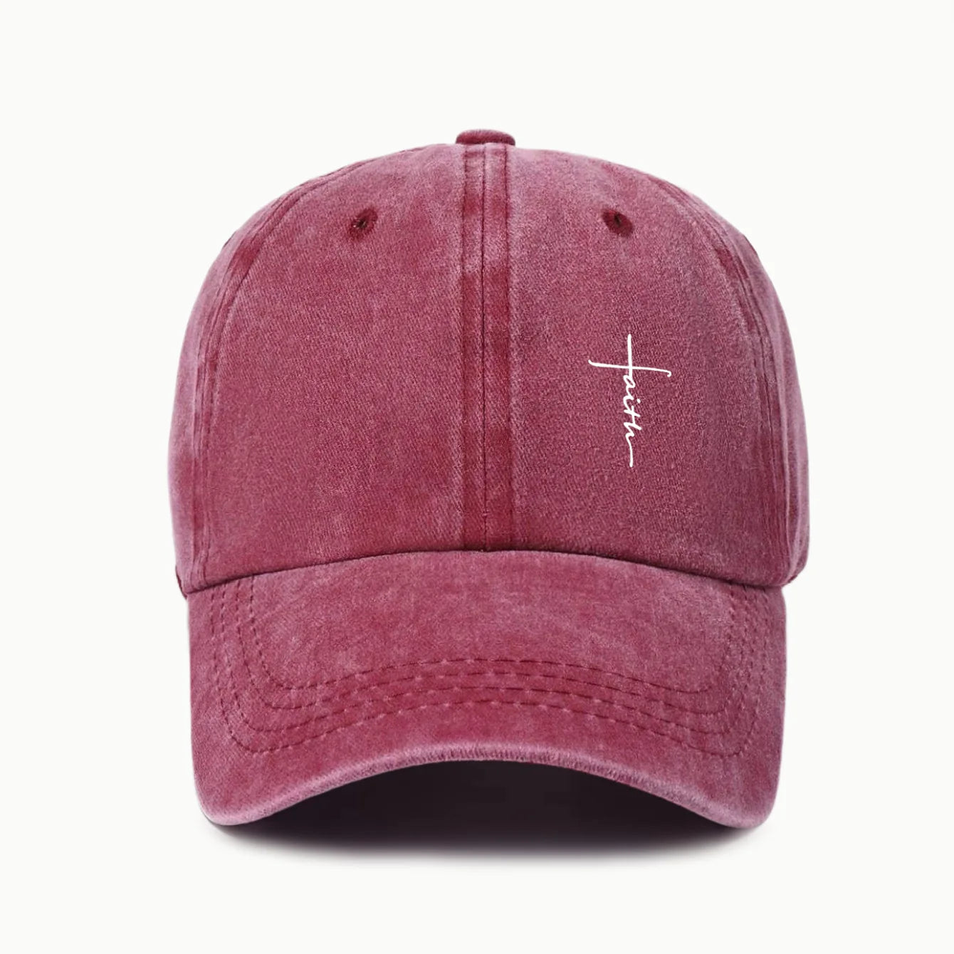 Retro Cross Print Baseball Cap