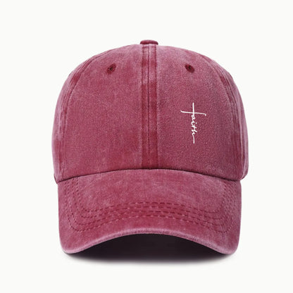 Retro Cross Print Baseball Cap