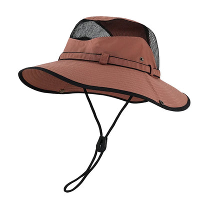 UPF 50+ Mesh Breathable Water-Resistant Bucket Hat