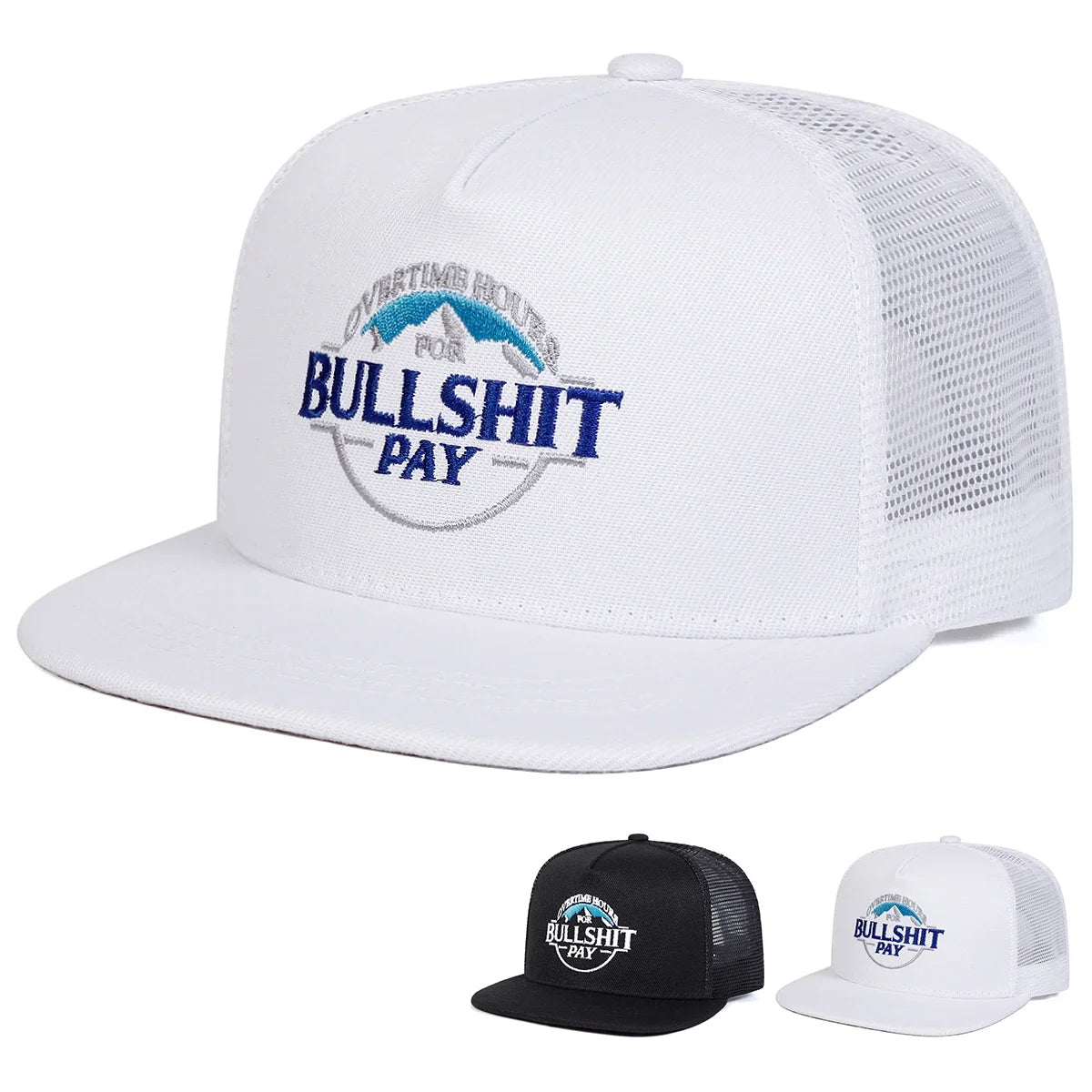 BULLSHIT PAY Embroidery Outdoor Snapback Cap