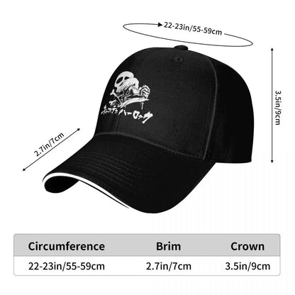 Harlock White Custom Dad Baseball Cap