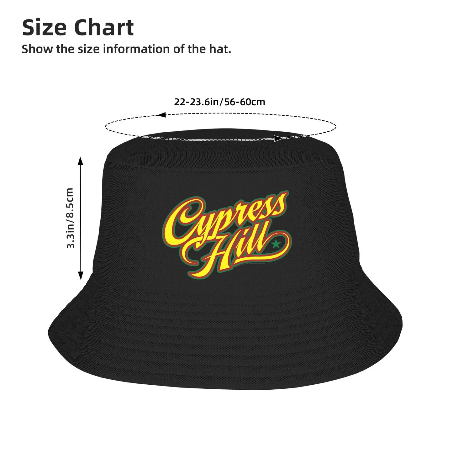Cypress Hill Black Sunday Bucket Hat For Women Fisherman Hats Classic