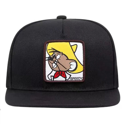 Creative New Flat Edge Hat Mouse Labeling Street Hip Hop
