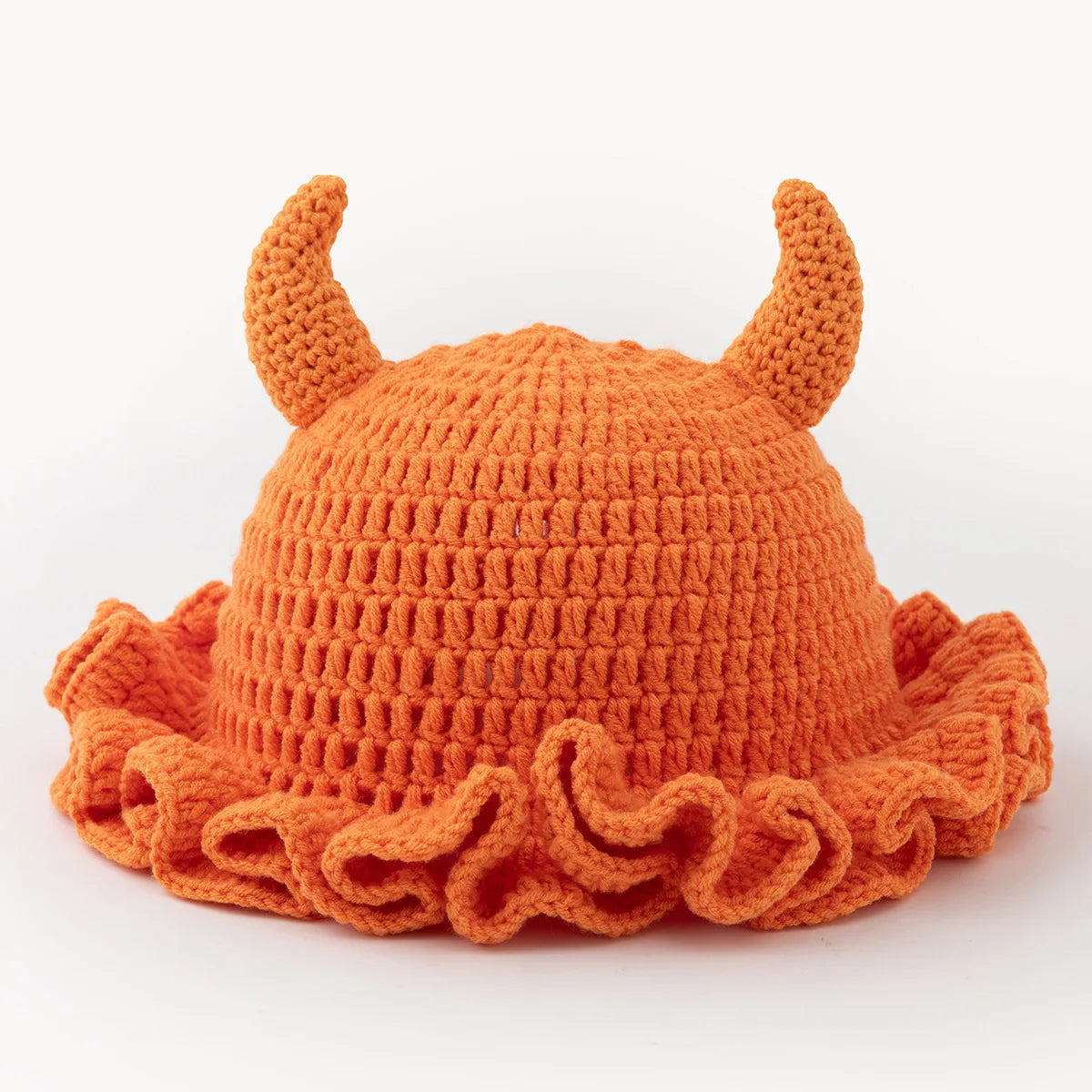 Couple Handmade Ruffle Lace Knitted Bucket Hat