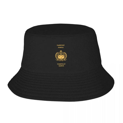 Samoa Passport Print Bucket Hat Unisex