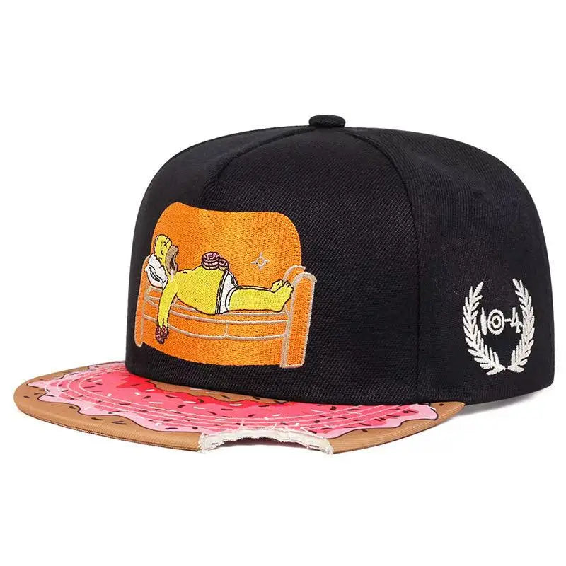 DALLAS Letter D Embroidered Unisex Hip-Hop Snapback Cap