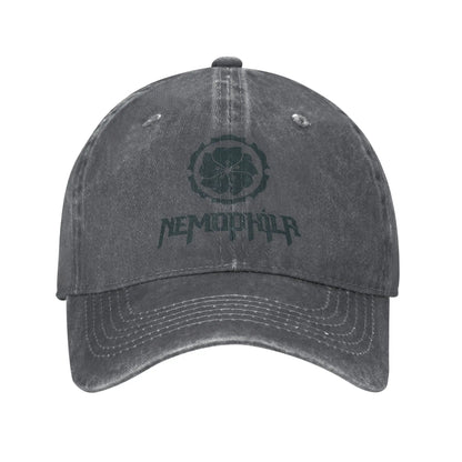 Retro Nemophila Green Logo Baseball Cap