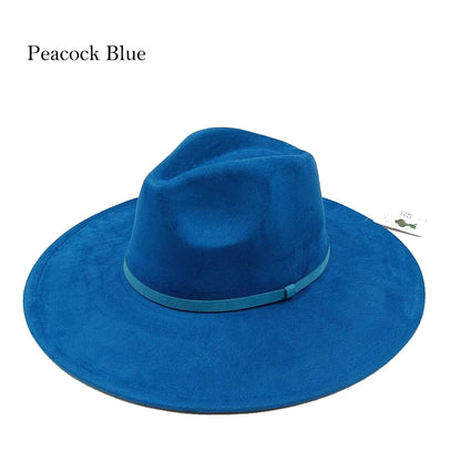 Suede Fedora Painting Felt Hats For Men And Women, Hand Sewn Fedora Adjustable Fall Winter Fashion Party Hats And Gifts Size 56-58CM