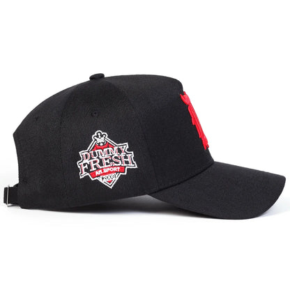 Unisex Gothic D Letter Embroidery Side Baseball Caps