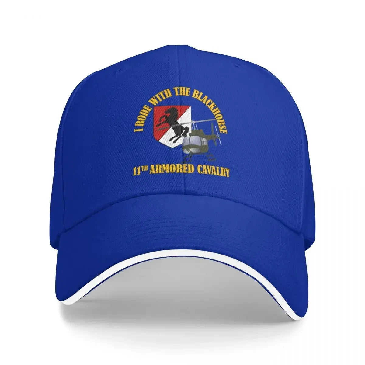 Rode With The Blackhorse OH58 Helicopter Western Fishing Baseball Cap