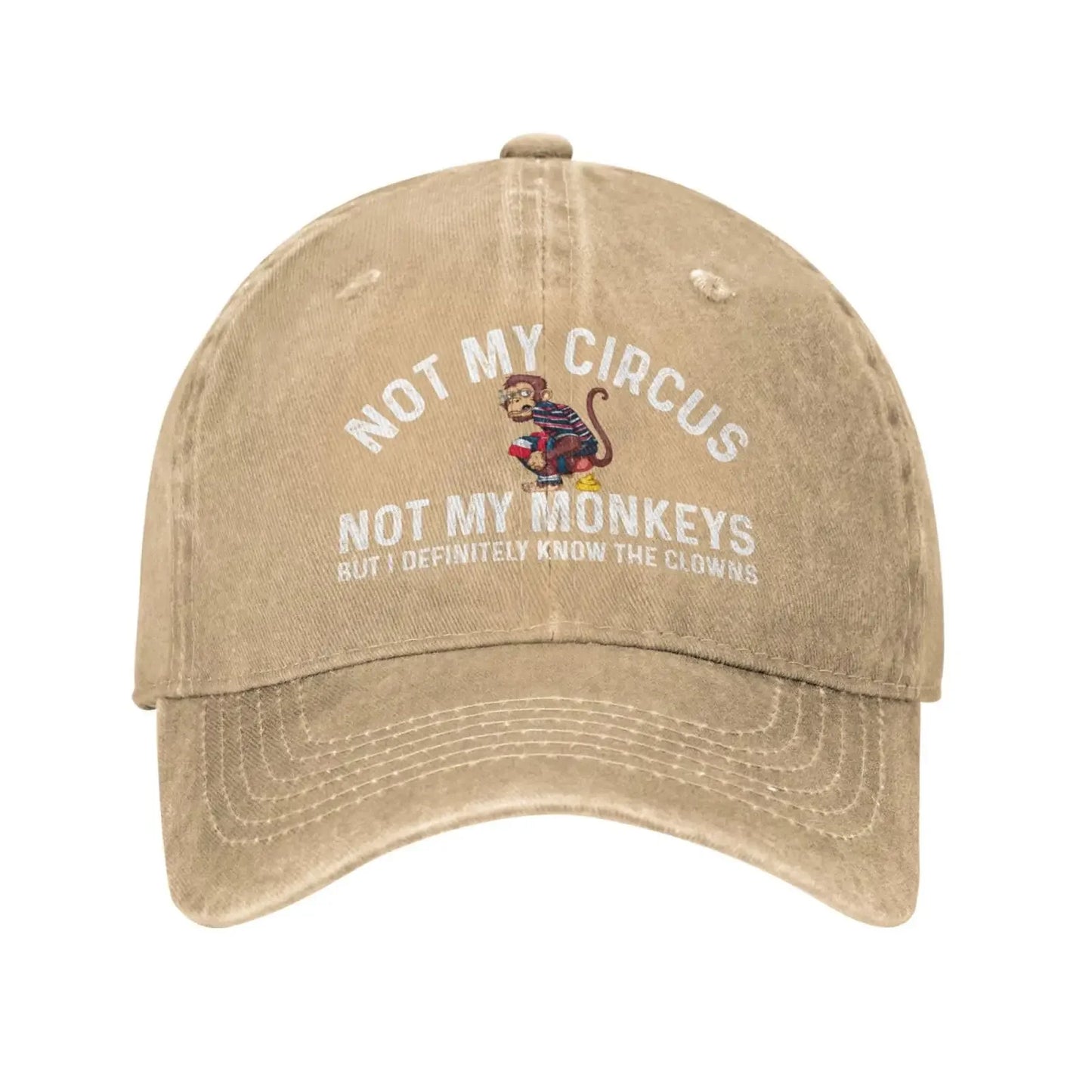 Funny Clown Quote Vintage Baseball Cap
