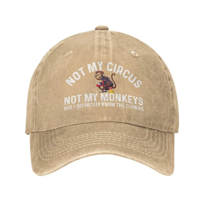 Funny Clown Quote Vintage Baseball Cap