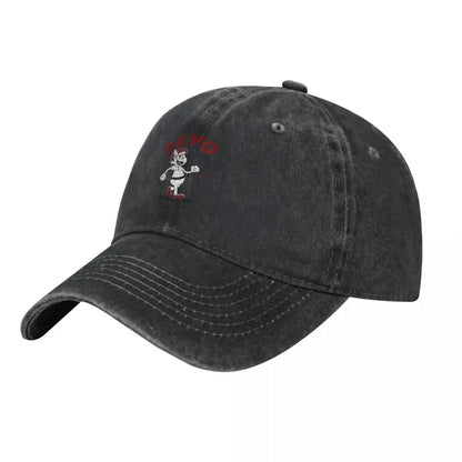 Devo Retro Print Denim Baseball Cap