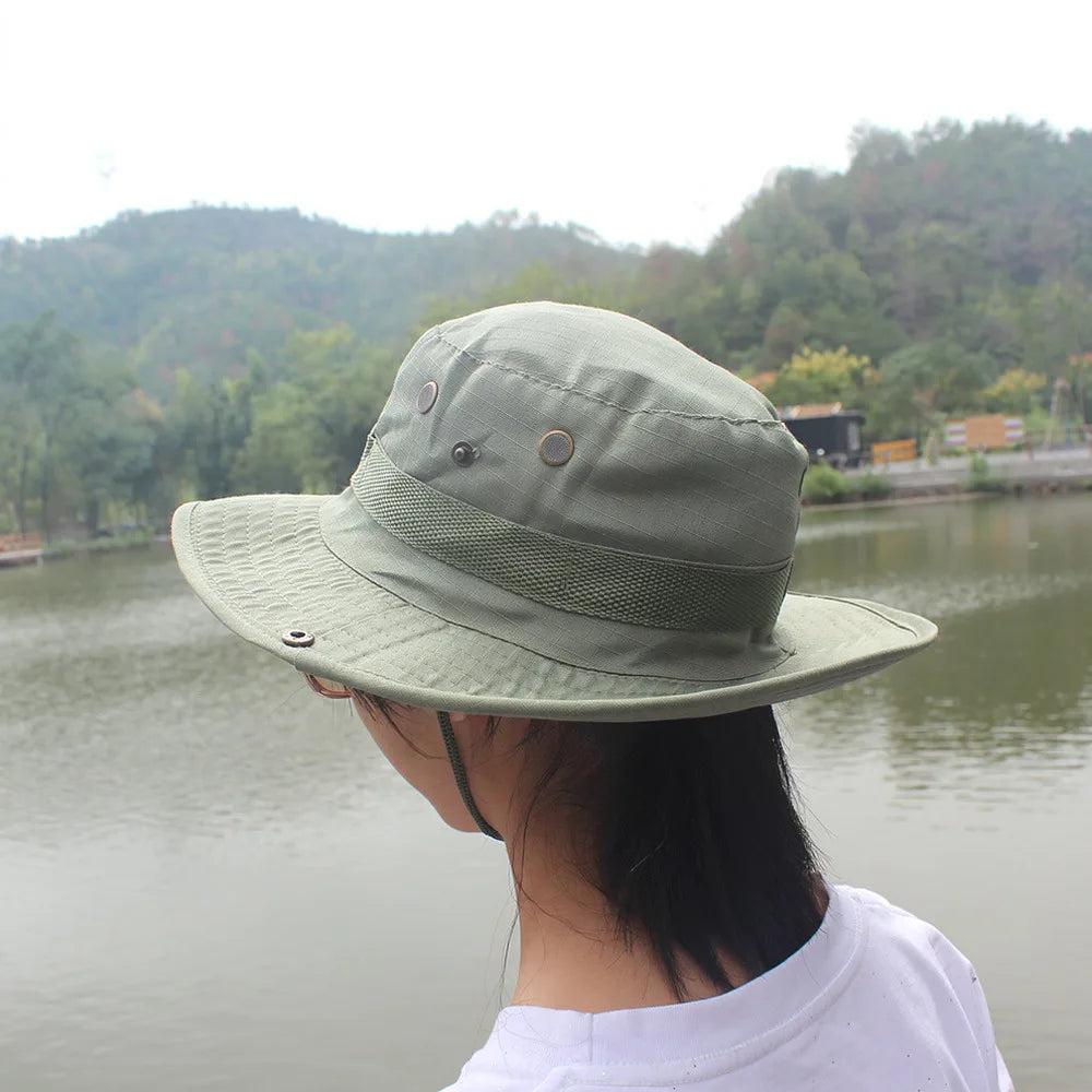 Lightweight Flat Top Summer Beach Bucket Hat
