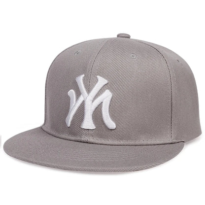 Unisex Letter Embroidered Adjustable Hip-Hop Snapback Cap