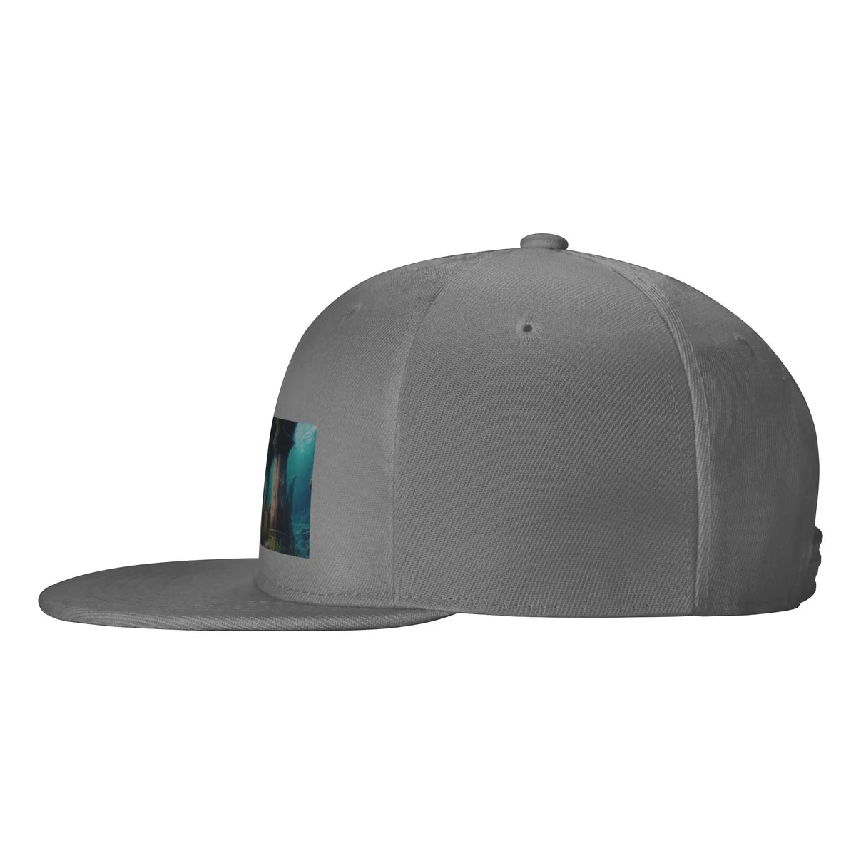 Old City Ruins Vintage Flat Brim Snapback Cap