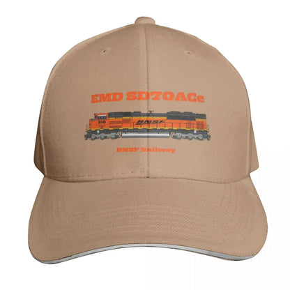 BNSF EMD SD70ACe Drawings Cotton Twill Baseball Cap