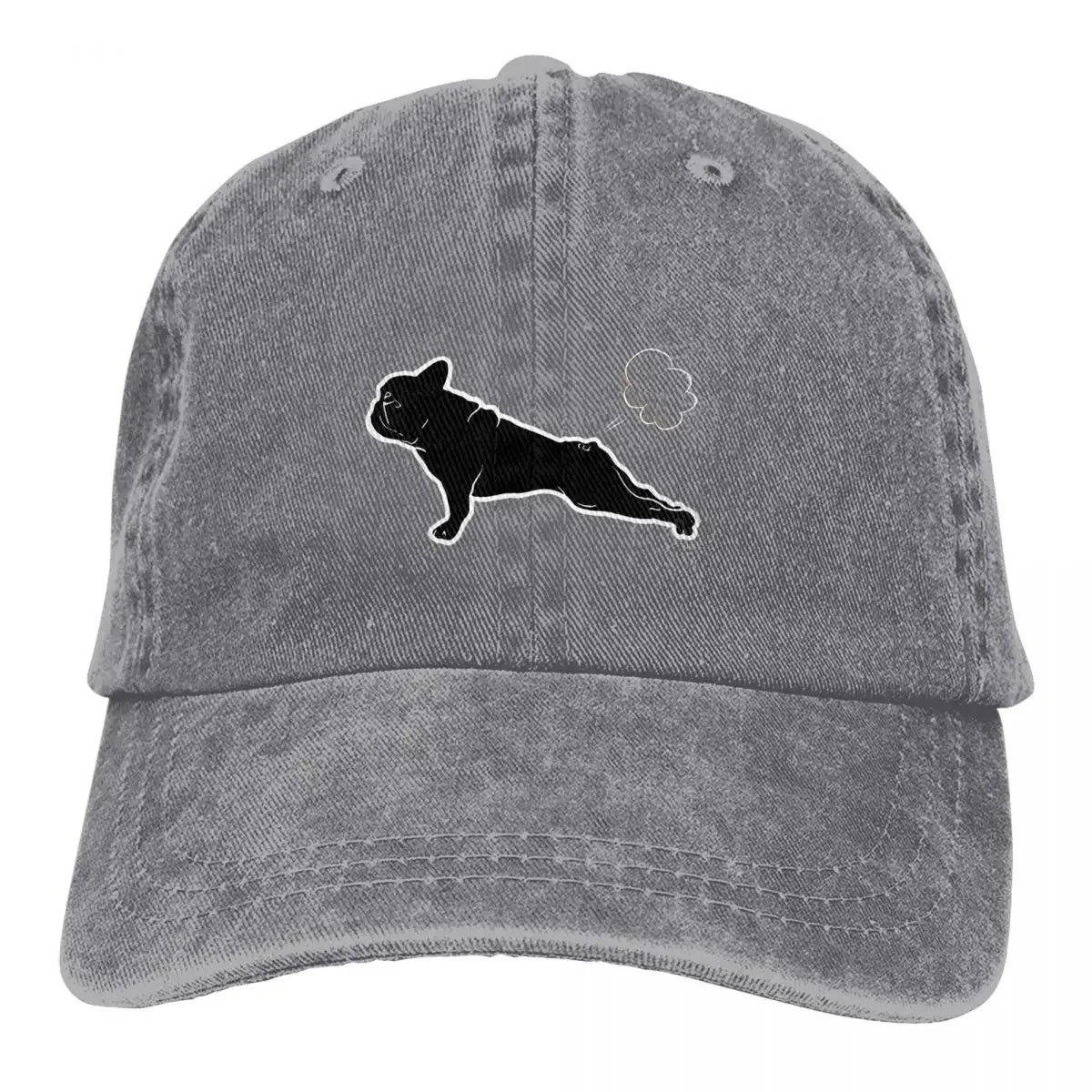 French Bulldog Yoga Baseball Cap