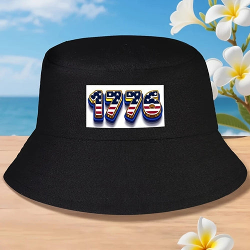 1776 Golden Age American Flag Bucket Hat