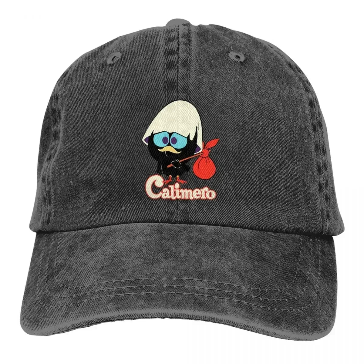 Calimero Distressed Denim Baseball Cap