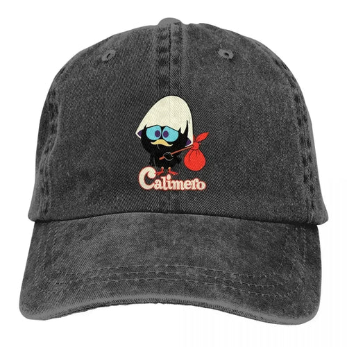 Calimero Distressed Denim Baseball Cap
