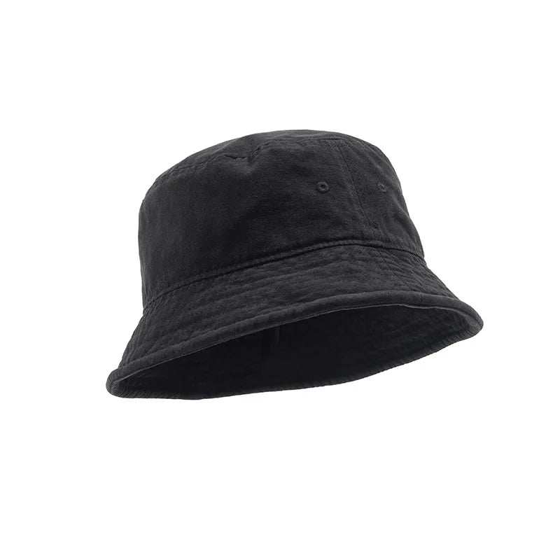 Washed Cotton Short Brim Bucket Hat